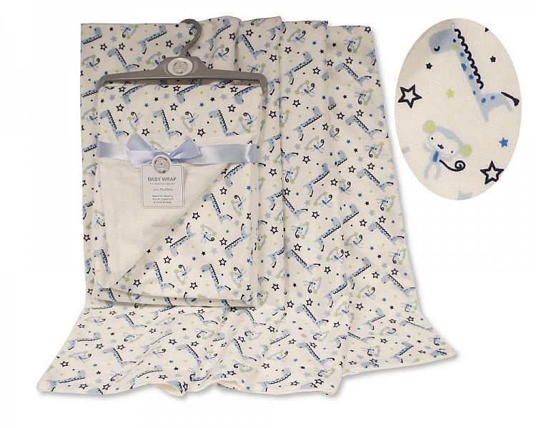 Baby Wrap - Giraffe/ Monkey [BW-112-1025] - Kidswholesale.co.uk