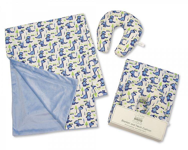 Baby Blanket and Neck Cushion Set - Boys - Kidswholesale.co.uk