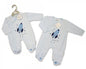 Baby Boys Velour All in One - Rocket (NB-6 Months)-Bw-13-356 - Kidswholesale.co.uk