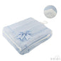 BLUE CHEVERON CABLE KNIT WRAP W/SATIN TRIM & BOW : FBP202-B - Kidswholesale.co.uk