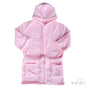Children's Pink Coral Fleece Hooded Robe - 2/6 Years - FBR17-P - Kidswholesale.co.uk