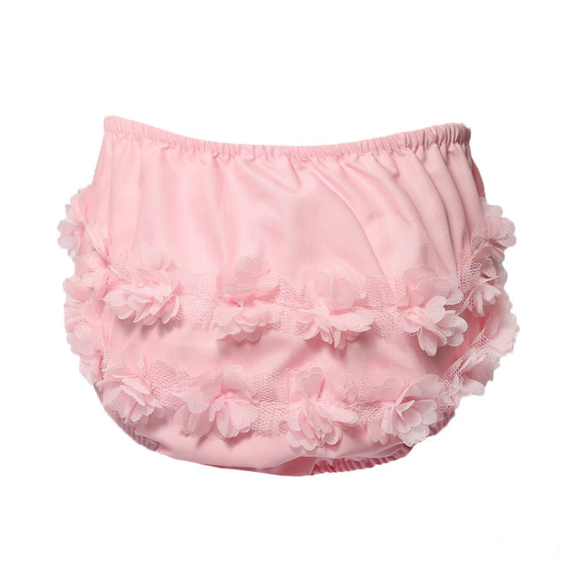 PINK COTTON FRILLY PANTS (NB-18 MONTHS) FP18-P - Kidswholesale.co.uk