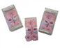 Baby Girls Socks and Headband Set - Pink Flower