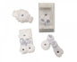 Baby Girls Socks and Headband Set - White Flower