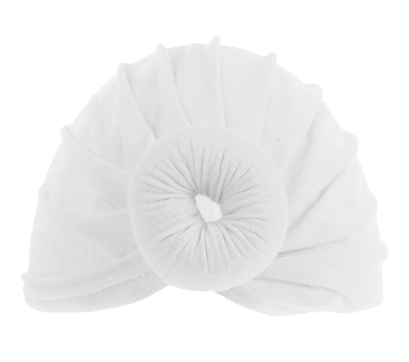White Donut Hat (0-6 Months) H46-W - Kidswholesale.co.uk