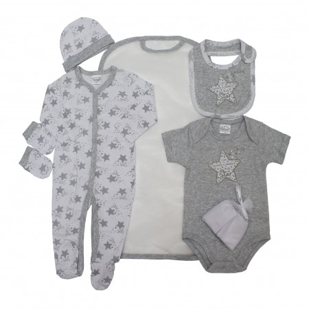 Unisex 7Pc Mesh Bag Gift Set-"I Am Mummy & Daddy's Little Star" (0-6 Months) 45JTC8902