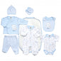 7 Piece Boys Cotton Layette Set "Teddy Love You" (0-6 Months)-40JTC9001