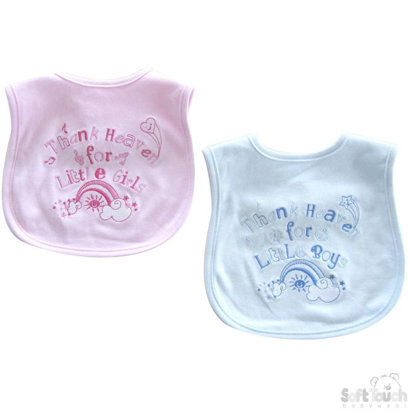 "THANK HEAVEN FOR..." VELCRO BIB: P3599 - Kidswholesale.co.uk