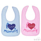 “I Love Mummy” Cotton Bib: P3606-M - Kidswholesale.co.uk