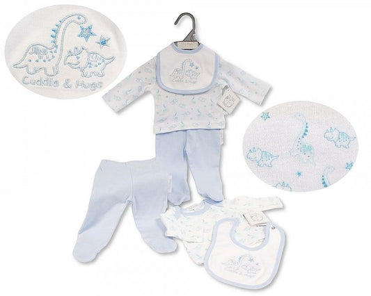 Premature Baby Boys 3 pcs Set - Cuddle & Hugs (3-5 and 5-8 Lbs) (PK6) Pb-20-371s