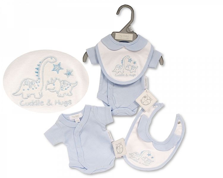 Premature Baby Boys 2 pcs Set - Cuddle & Hugs (3-5 to 5-8Lbs) (PK6) Pb-20-372s