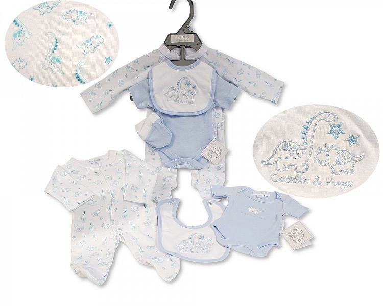 Premature Baby Boys 4 pcs Set - Cuddle & Hugs (3-5 to 5-8Lbs) (PK6) Pb-20-373s