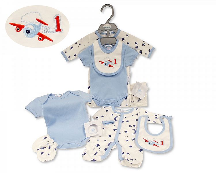 Premature Baby Boys 4 pcs Set - No. 1 (3-5 to 5-8Lbs) (PK6) Pb-20-582