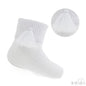 WHITE ANKLE SOCKS W/TASSEL (0-24 MONTHS) S125-W - Kidswholesale.co.uk