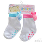Anti Slip Socks With Ladybird Applique: S262 - Kidswholesale.co.uk