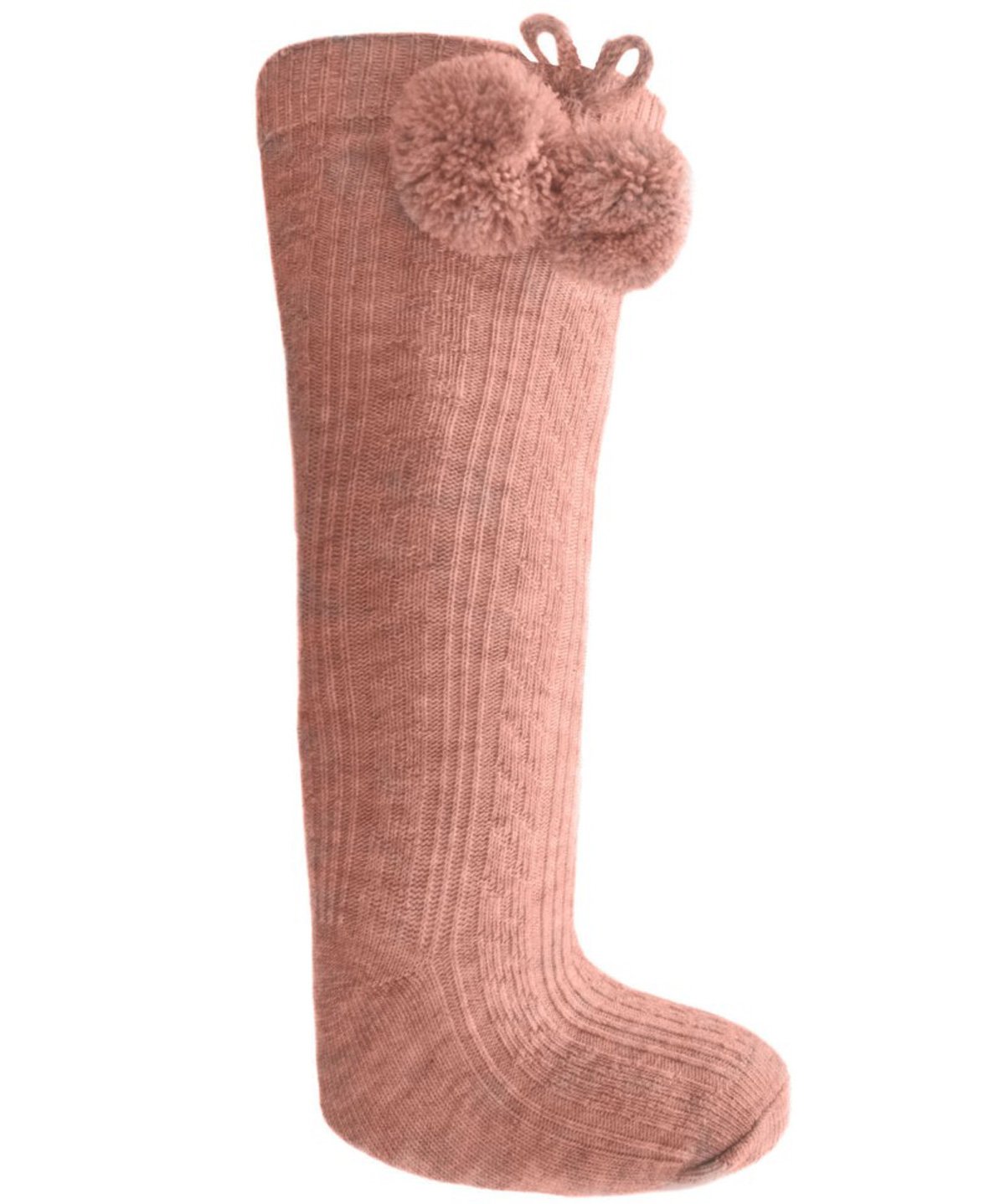 Knee Length Pom-Pom Socks: S47-RO - Kidswholesale.co.uk