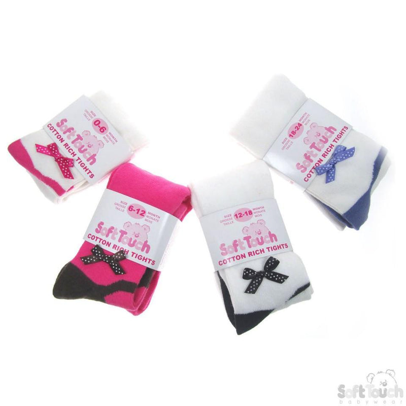 INFANTS COLOURED SOLE TIGHTS: T20-STR - Kidswholesale.co.uk